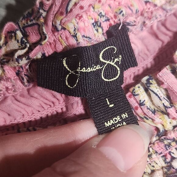 EUC Jessica Simpson Ditsy Floral Pink Dress - Picture 5 of 9